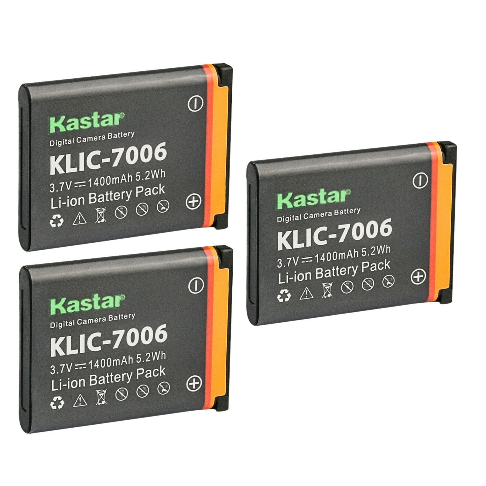 Amazon.com : Kastar K7006 Battery 3-Pack Replacement for Kodak