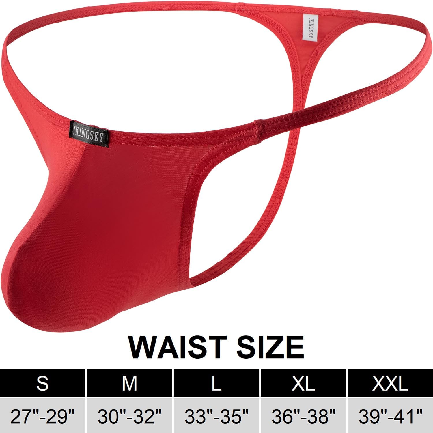 iKingsky Men's Modal Pouch G-string Underwear Sexy Low Rise Y-back Thong Bulge Under Panties for Men - Image 6
