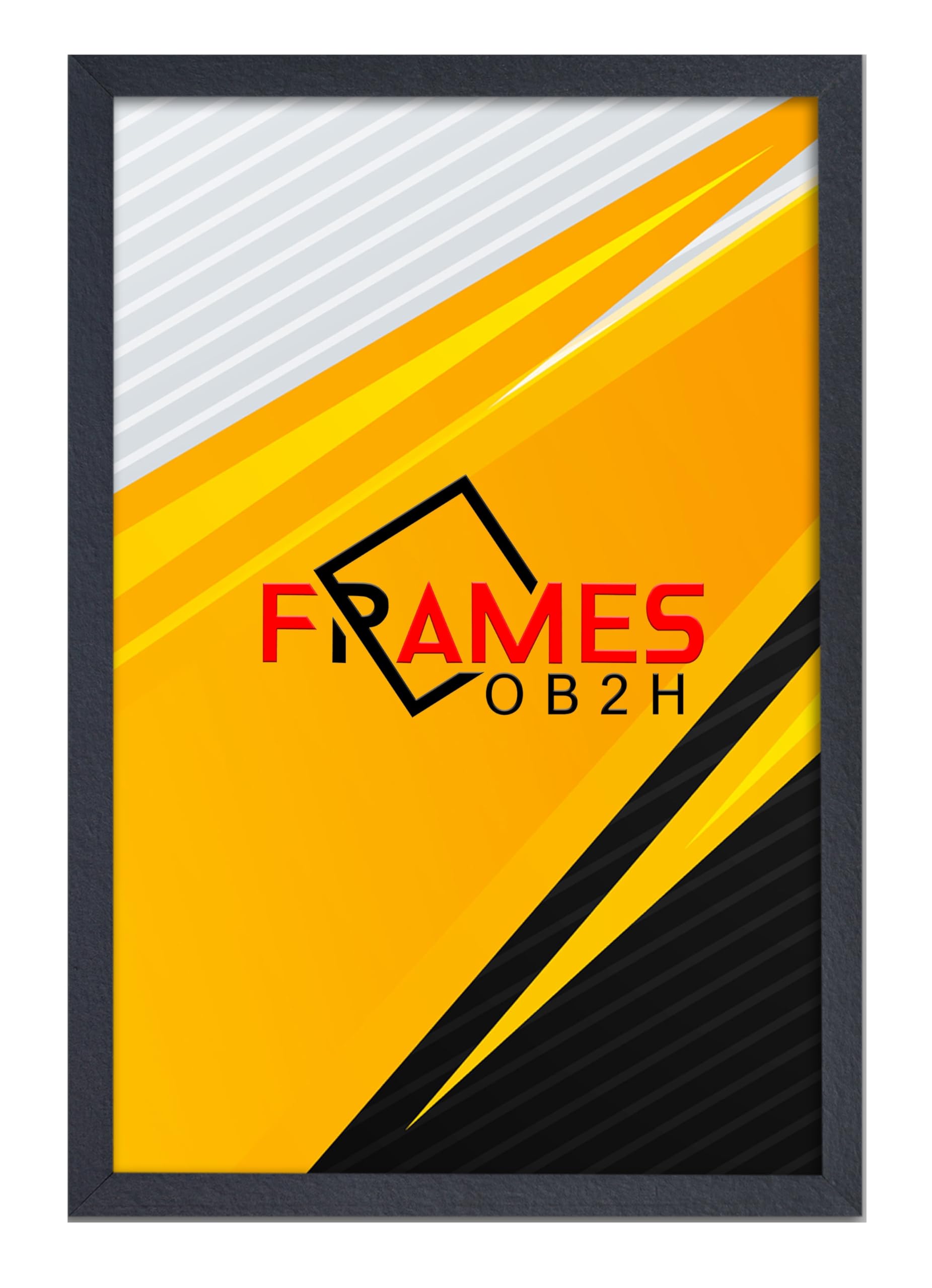 Ob2h Black Modern Thin Picture Frame (, A3(420 X 297 Mm))