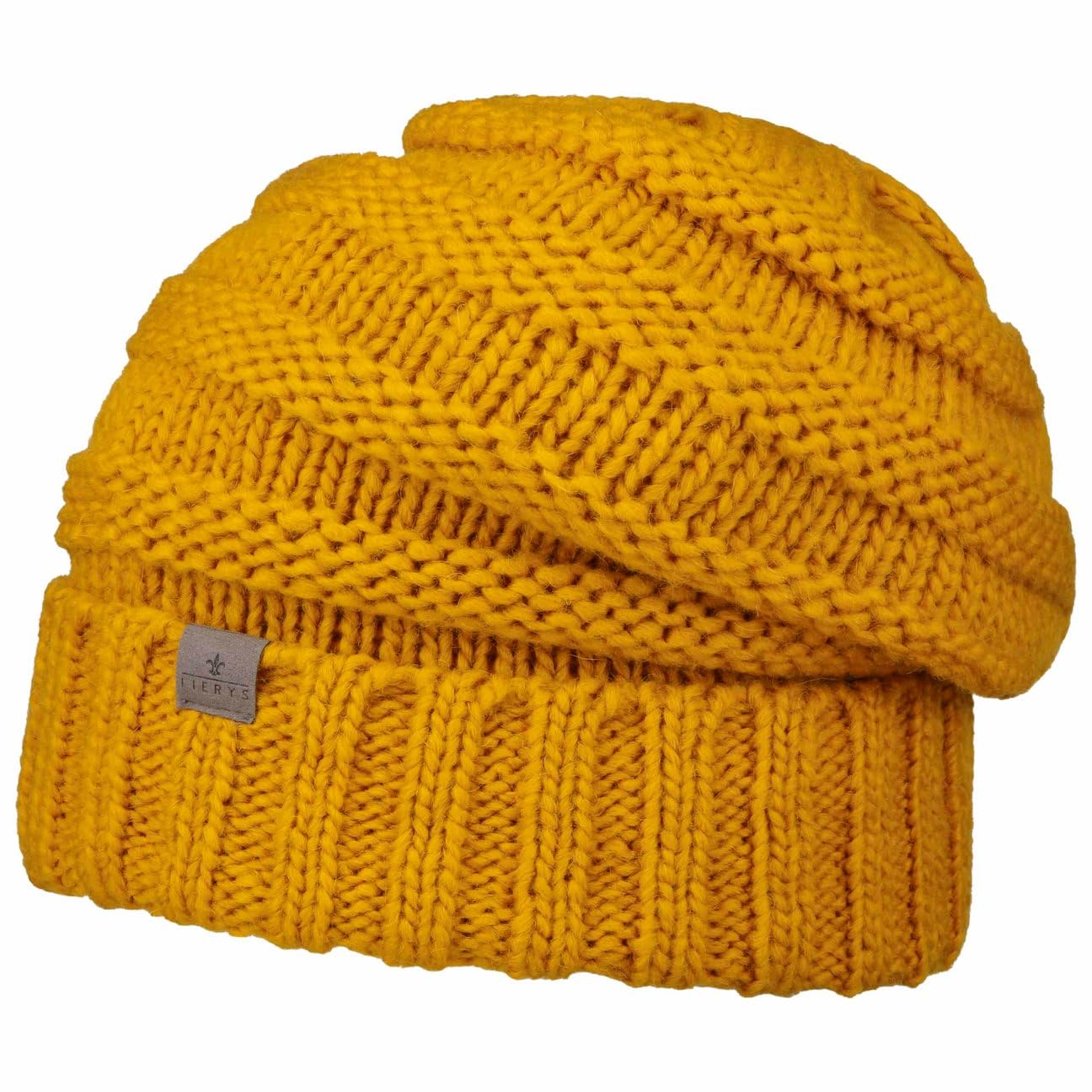 LIERYS Long Beanie Berretto Maglia Oversize Lana Alpaca Made in Germany Donna Uomo Autunno Inverno