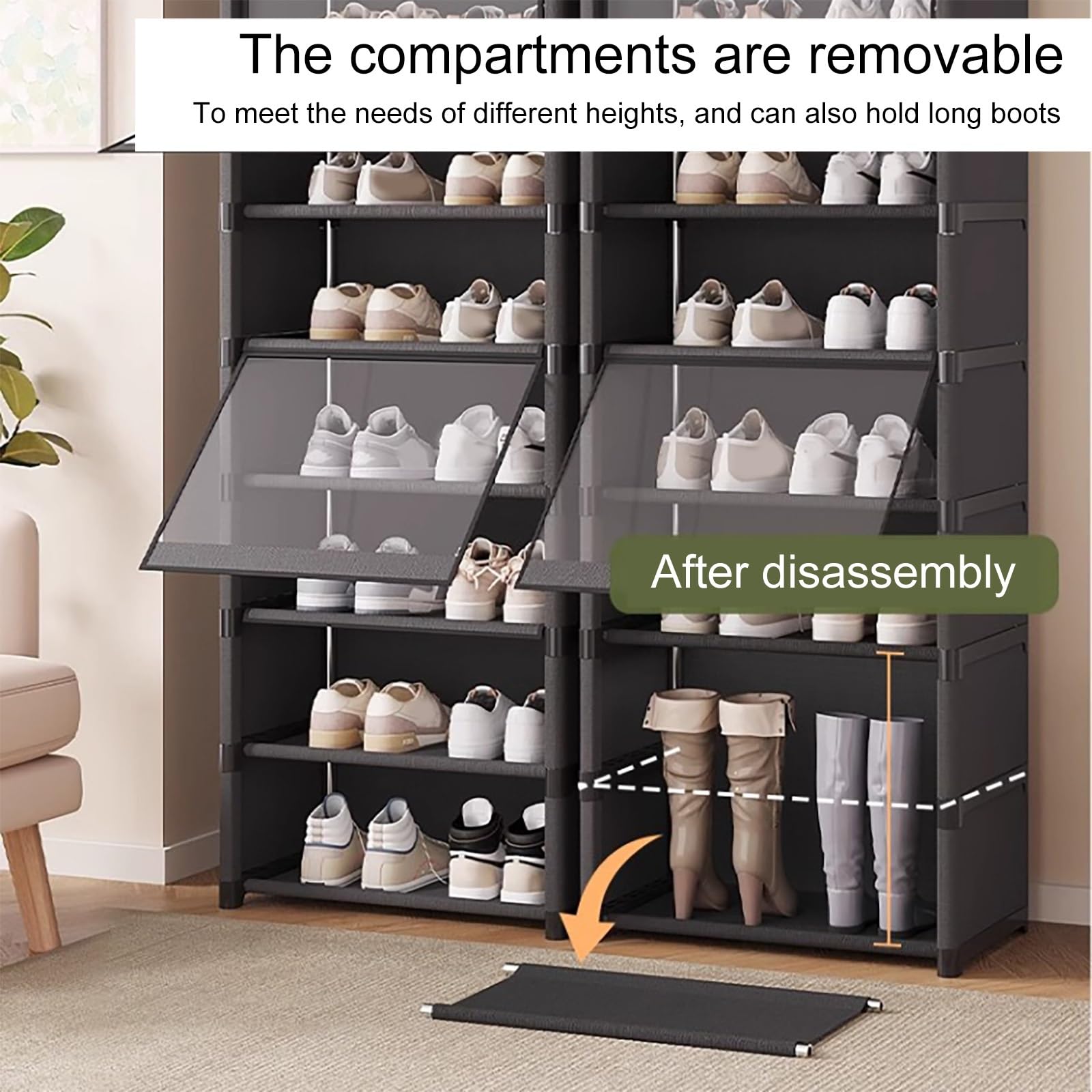 Amazon｜下駄箱 シューズボックス 玄関収納 組み立て式 DIY