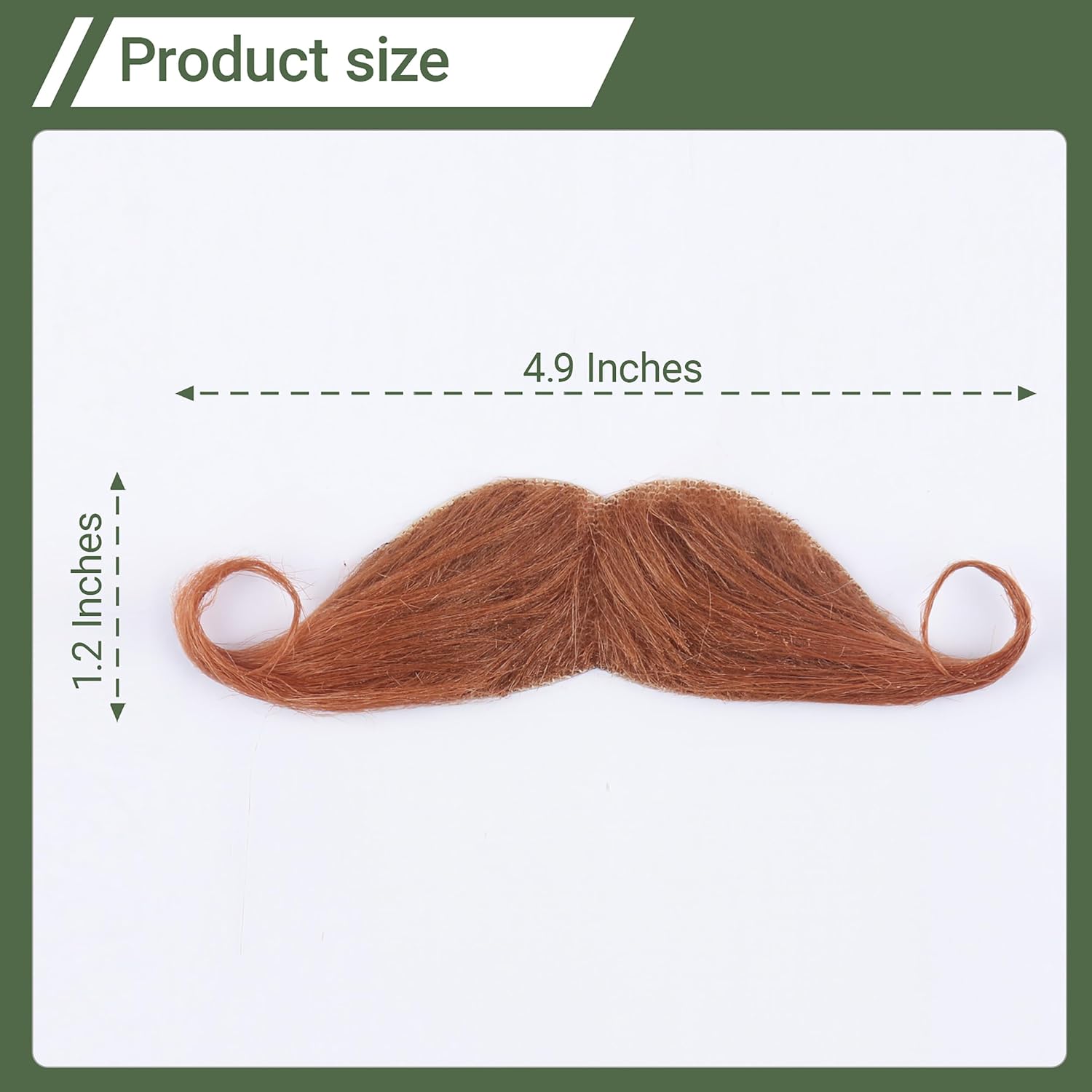 Fake Beard and Mustache for Men False Stick On Handlebar Mustaches Self Adhesive Fake Facial Hair
