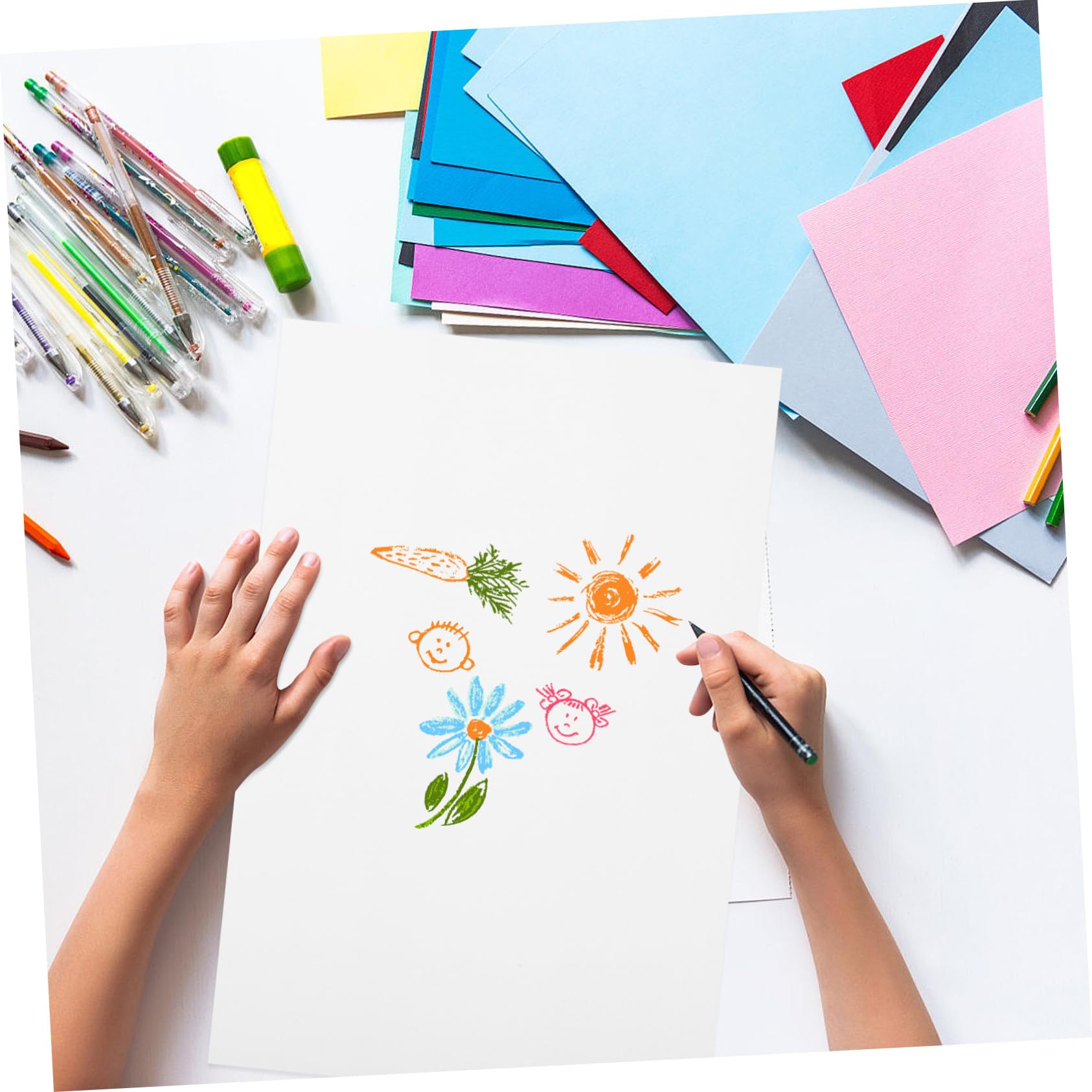 Markierpapier für Künstler und Designer 100 Blatt Weiß zum Zeichnen