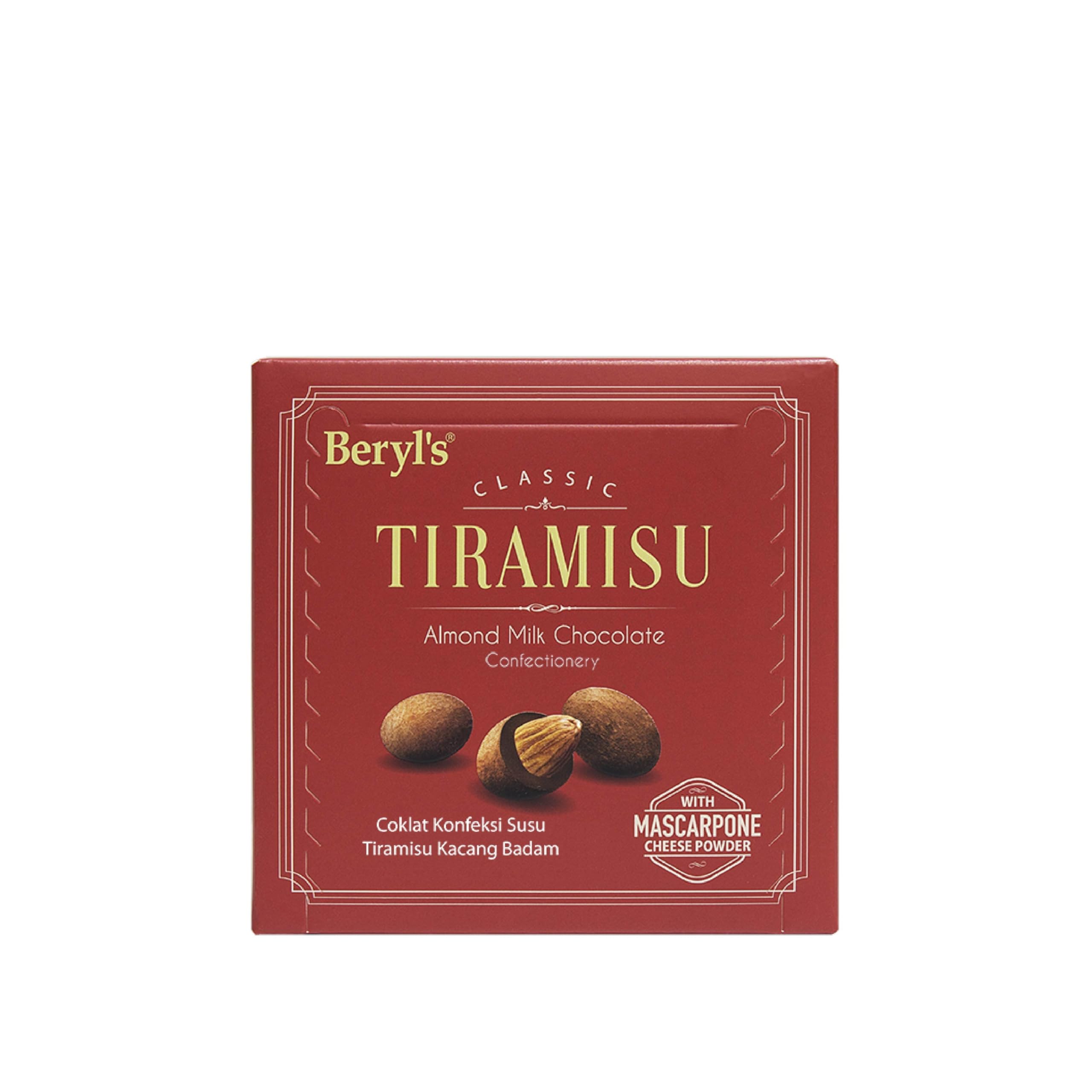 Beryls Tiramisu Almond Milk Chocolate Bar 65g | Imported Premium Chocolate with Crunchy Almonds & Coffee Notes | Dessert-Inspired Treat | Ideal Gift | Pack of 1-image-9