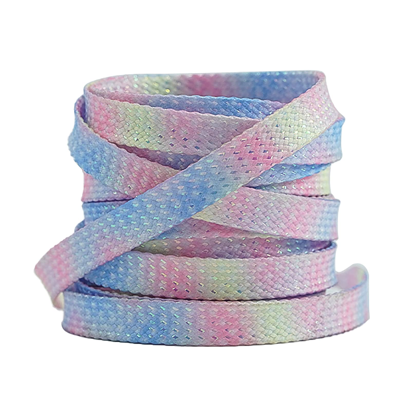 Cordones para Zapatillas Deportivas Cordones alargados de 260 cm for Patines de Hielo, con Efecto Tie-Dye Degradado, for Patinar sobre Hielo, 1 par.