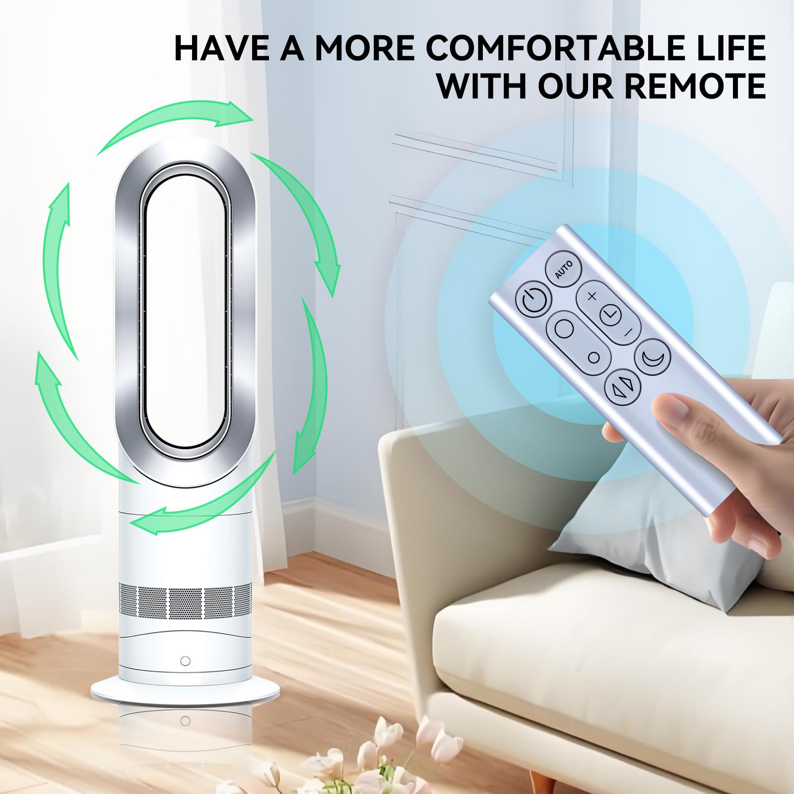 Neue Ersatzfernbedienungsset für Dyson Pure Cool Link Purifying Fan DP01 DP03 TP02 TP03,Part NO.967400-01,Silber