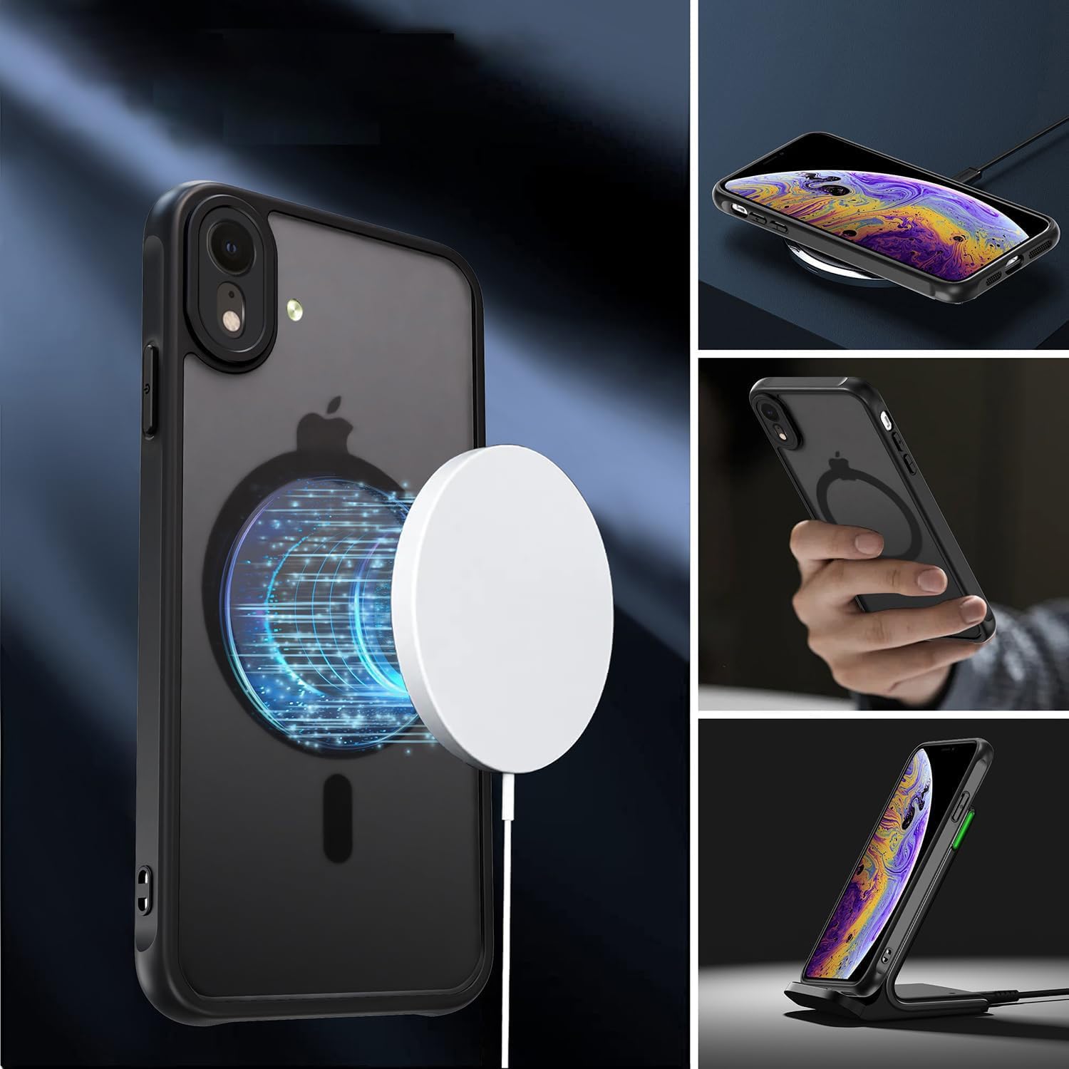Amazon.co.jp: QAZWERT MagSafe対応 iPhoneXR 用 ケース カバー