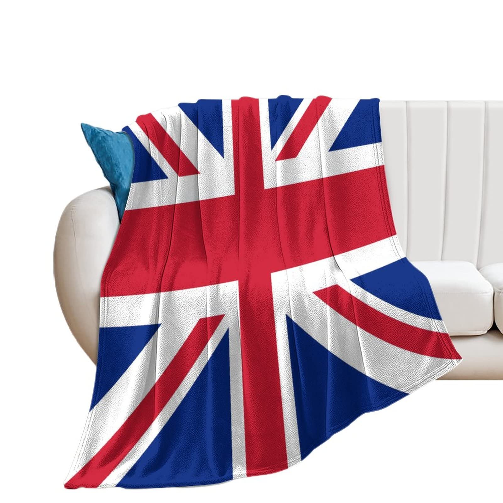 Couverture Royaume-Uni en flanelle pour cocooning sur le canapé et lit