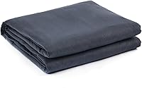 Vista 9 de RelaxBlanket - Funda de edredón de 60 x 80 pulgadas para manta con peso Algodón premium de 180GSM Gris oscuro