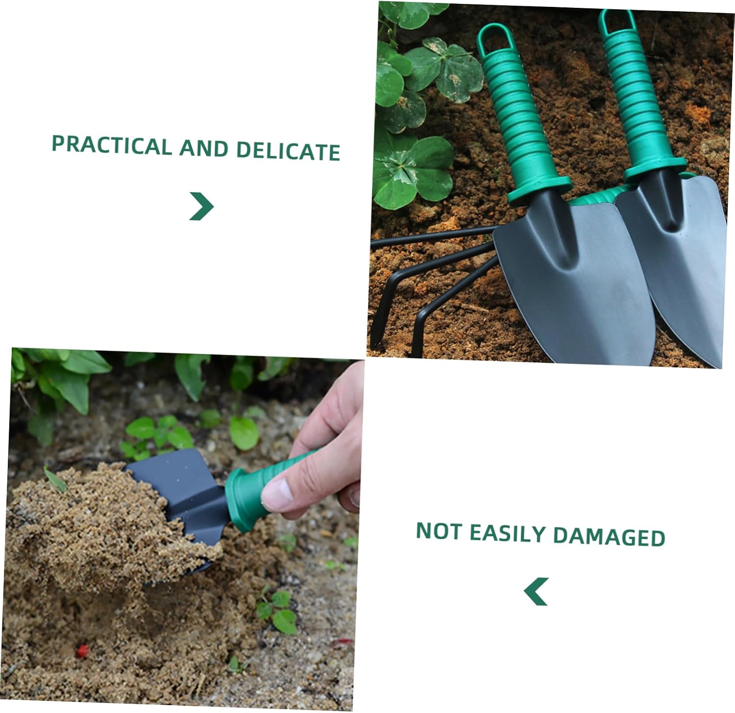 BESPORTBLE Garden Tool Set Case 10-Piece Kit with Trowel Shovel Hoe Weeder Spade Cultivator Pruning Shears Water Sprayer and Bag for Easy Organization