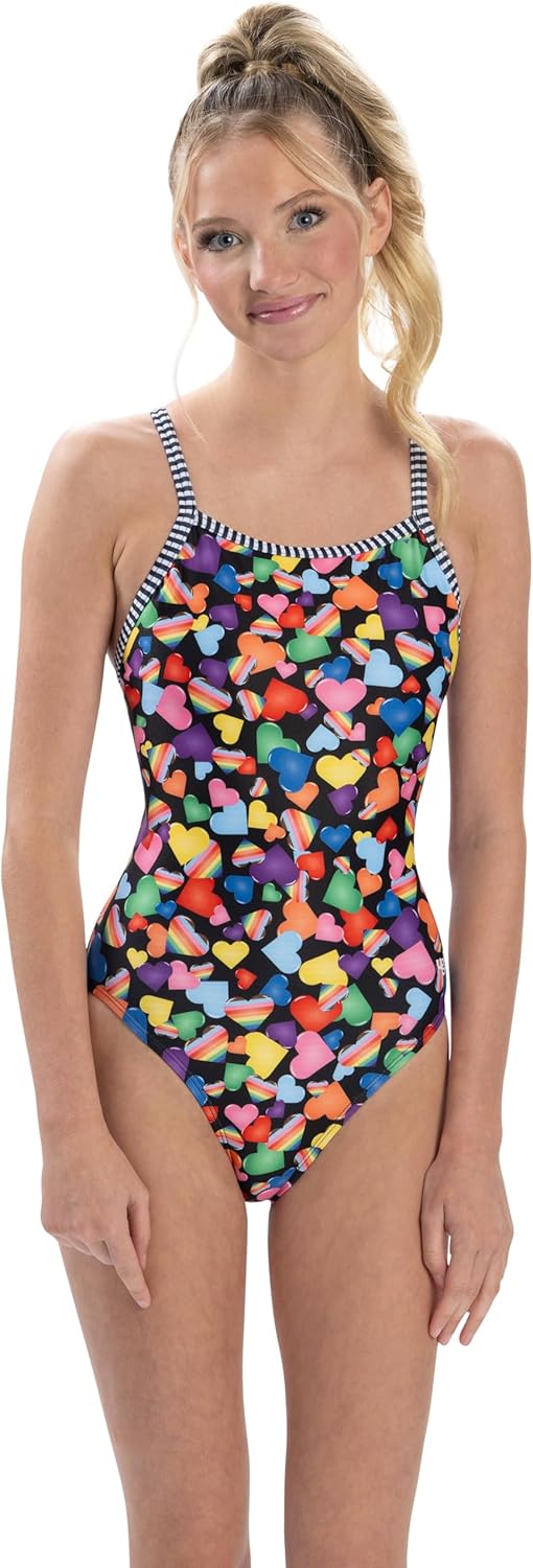 Dolfin Uglies One Piece Swimsuit - Athletic Practice Swimwear for Training, Sports, and Fitness