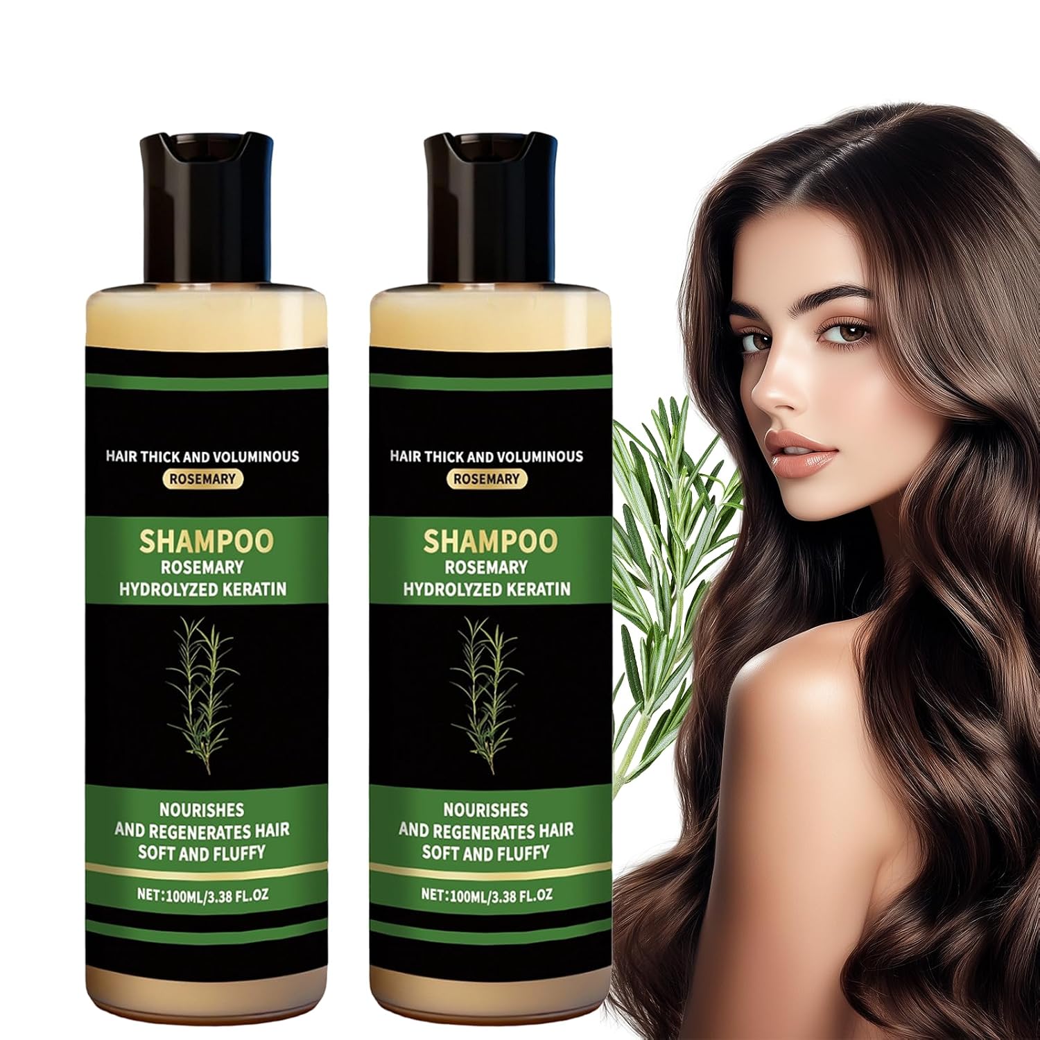 Organic Rosemary Hair Growth Shampoo - Strengthening Formula