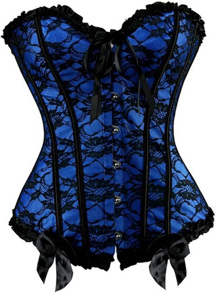 blue corset