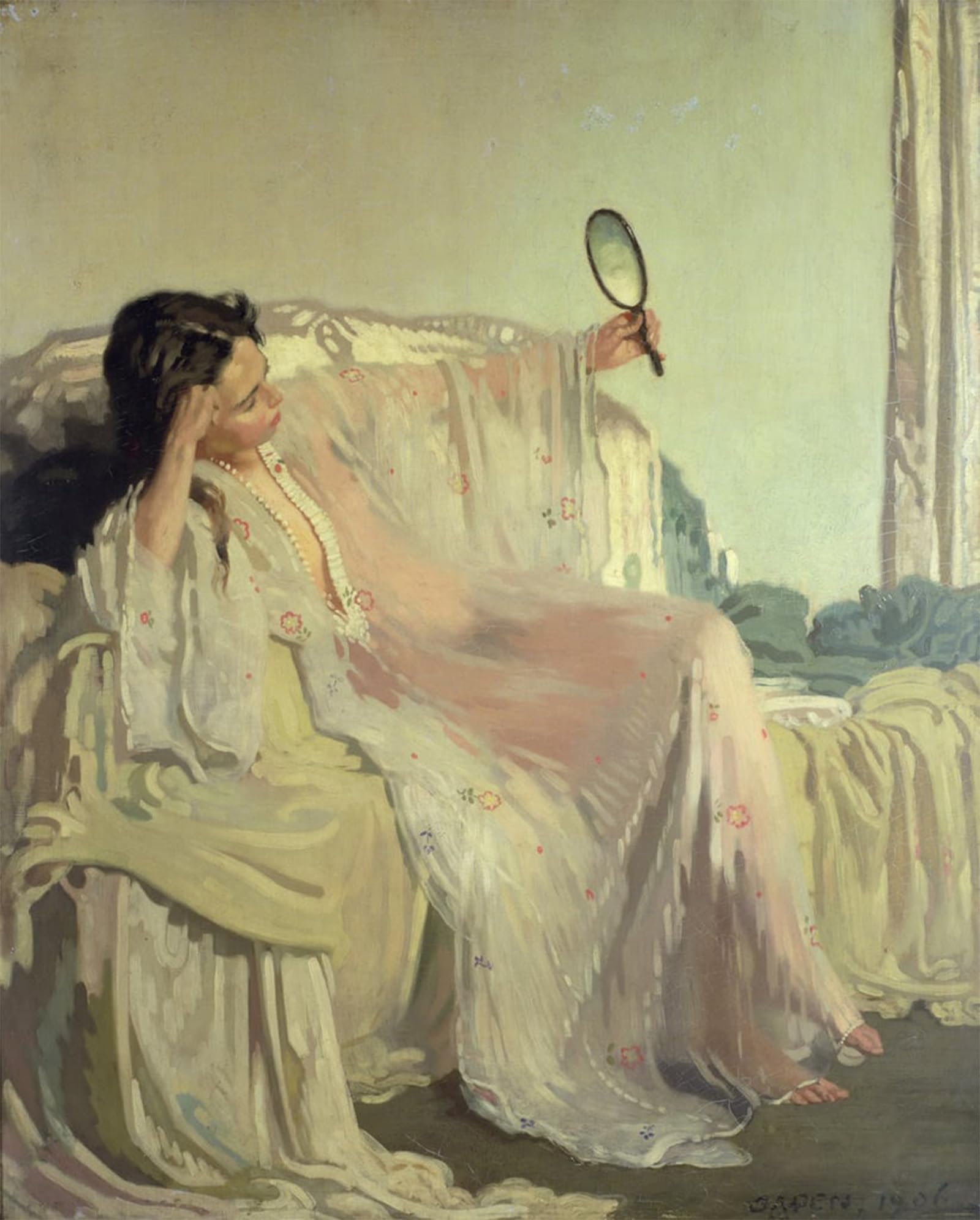 POSTERIIk Vintage Art Print Images Pictures Print the Eastern Gown by William Modern Colour Posters for Office Home Decor 60x90cm