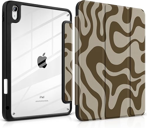 TWOLSKOO for iPad 11th & 10th Gen Case with Pencil Holder, Trifold Stand, Auto S