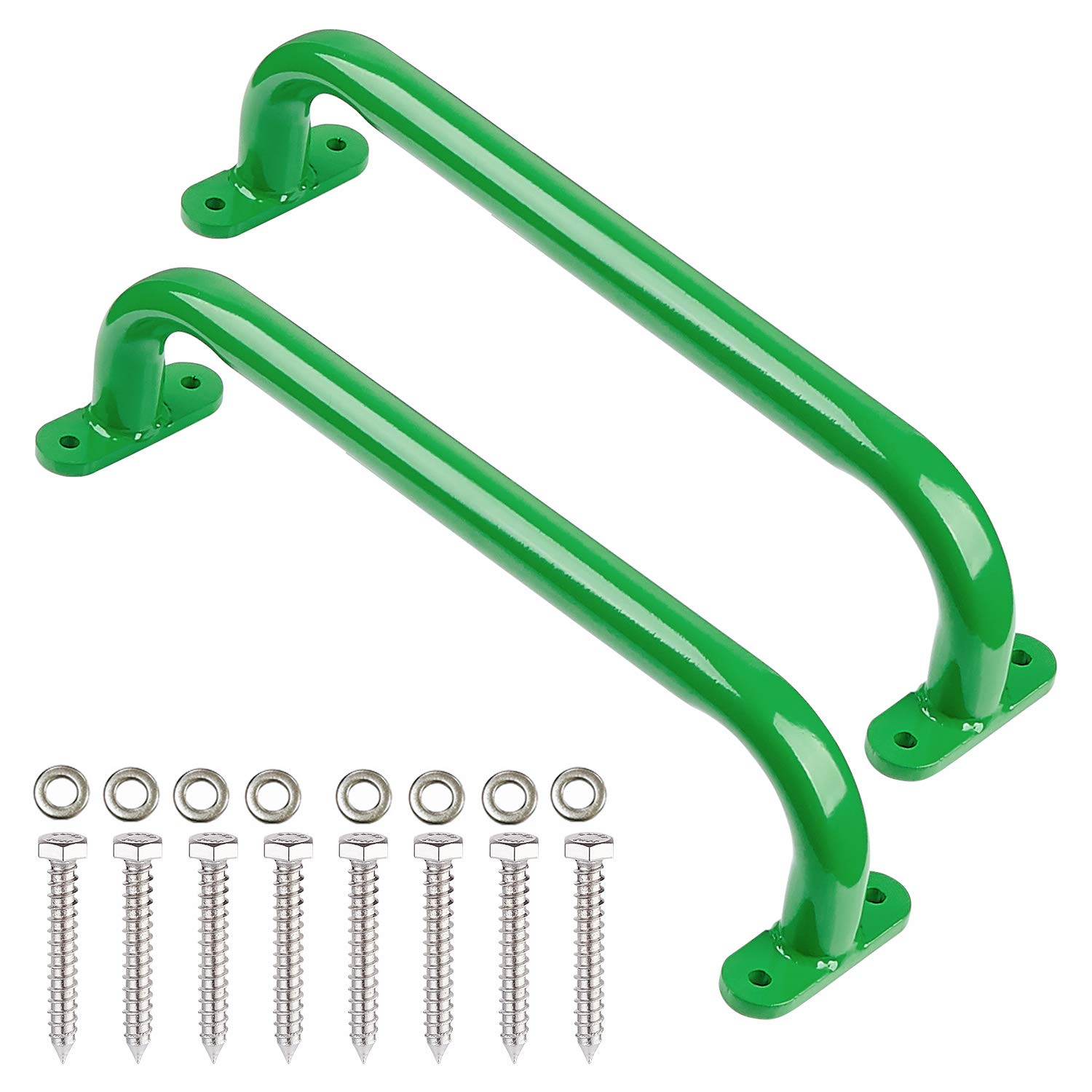 Buy Purife 13'' Playground Safety Handle Metal Green 2 Pack, Outdoor