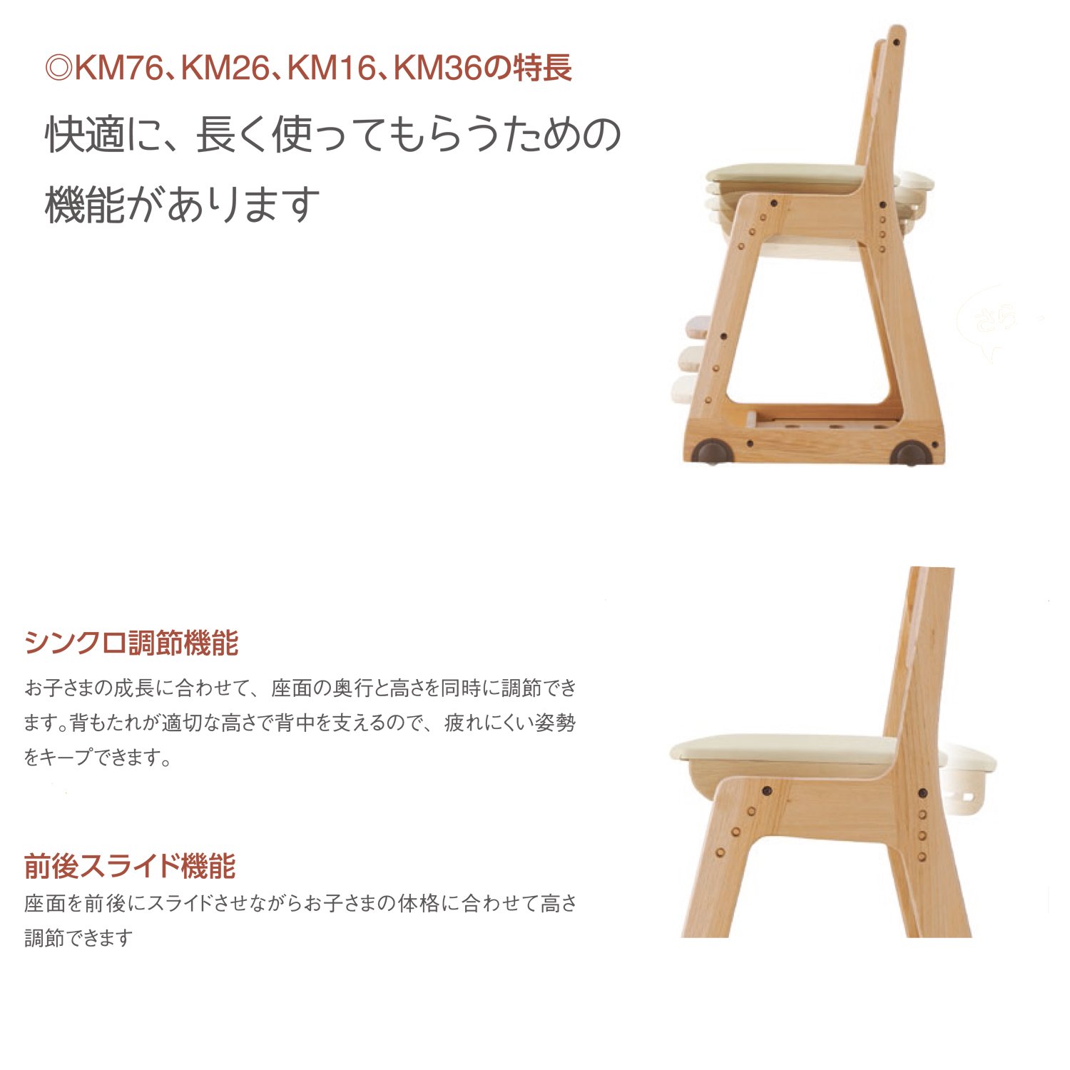 Amazon.co.jp: イトーキ 学習机 チェア 板座 木製 ヴィンテージ 