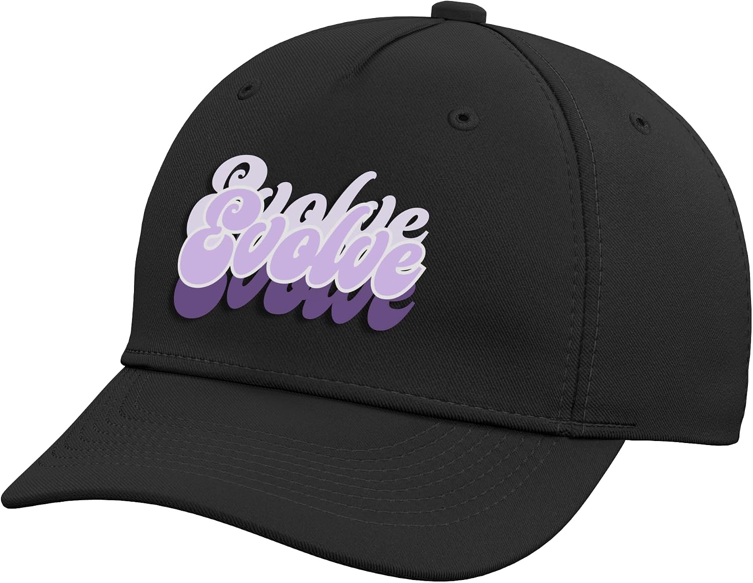 Mens Women Light Purple Evolve-X3 Light Purple Graphic Adjustable Baseball Hat