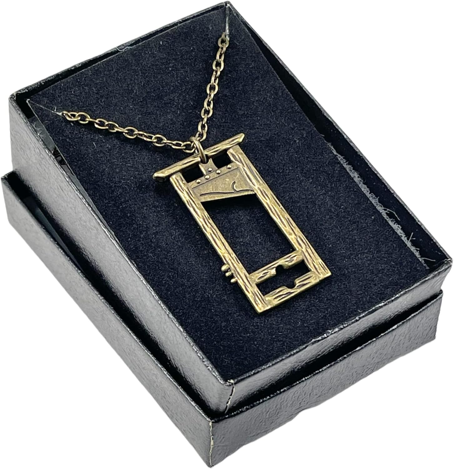 Guillotine Pendant Necklace, Executioner Necklace with Stainless Steel Chain