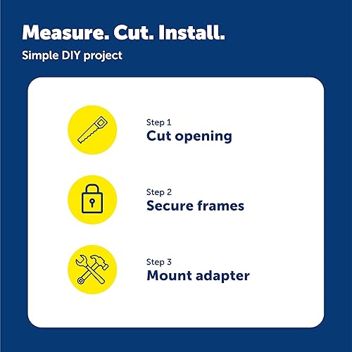Miniatura 6 de PetSafe SmartDoor - Adaptador de instalación de puerta para mascotas, permite la instalación en metal, vidrio y paredes, minimiza la interferencia