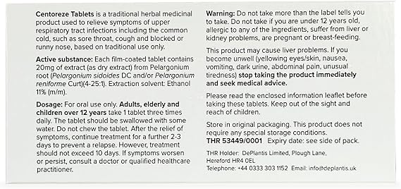 A Herbal Medicine for the Relief of Common Cold Symptoms.