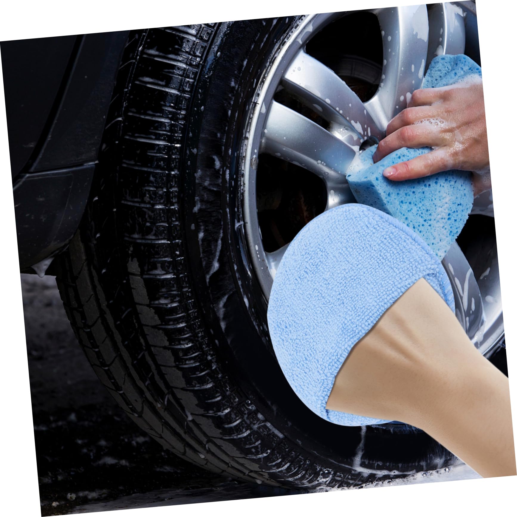 SOLUSTRE 18stücke Pads Mikrofaserschaum Polierpads Für Boote Trucks Wiederverwendbar Maschinenwaschbar Polieren Und