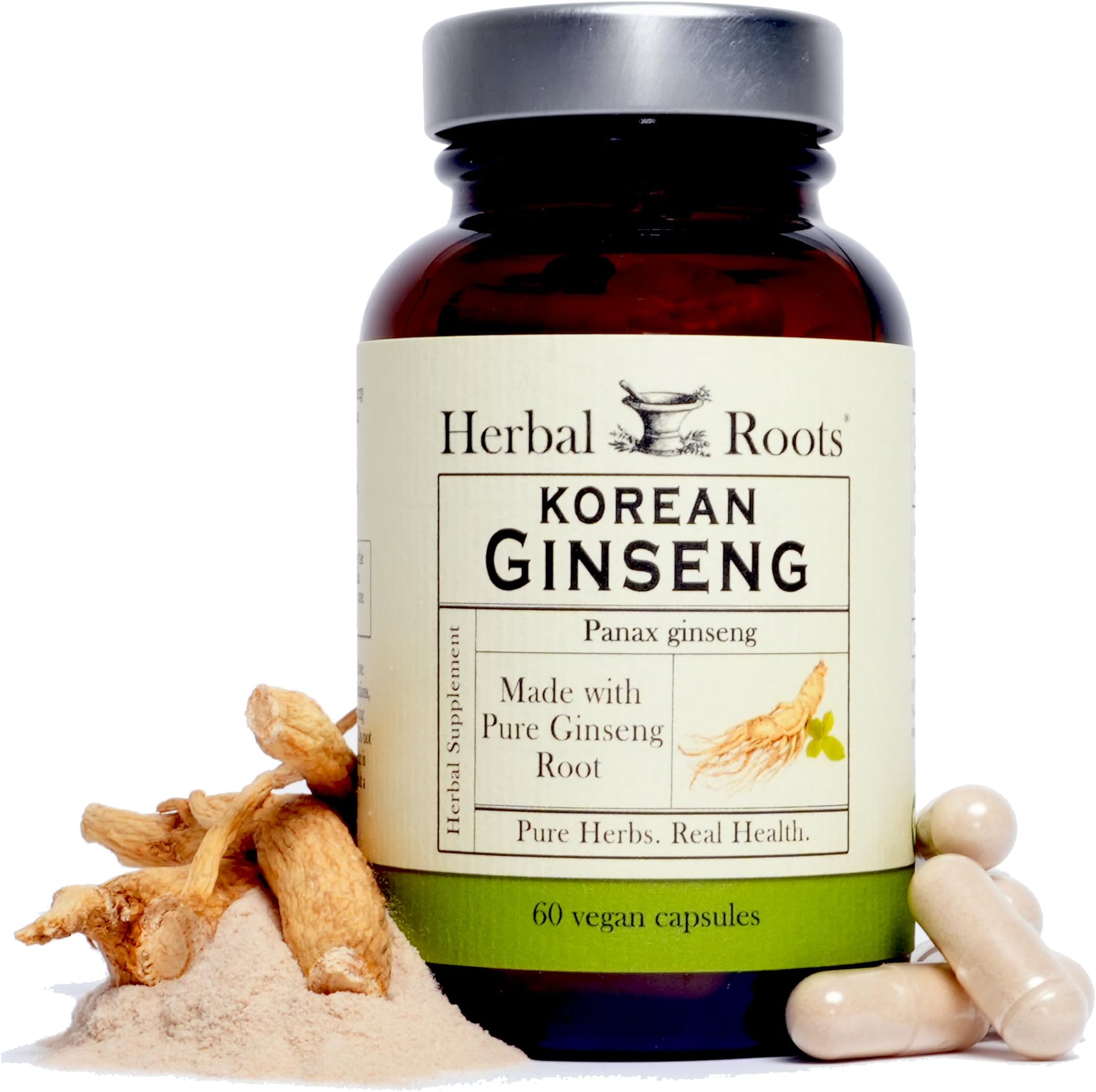 Amazon.com: Herbal Roots Panax Ginseng | Organic Korean Ginseng Root ...