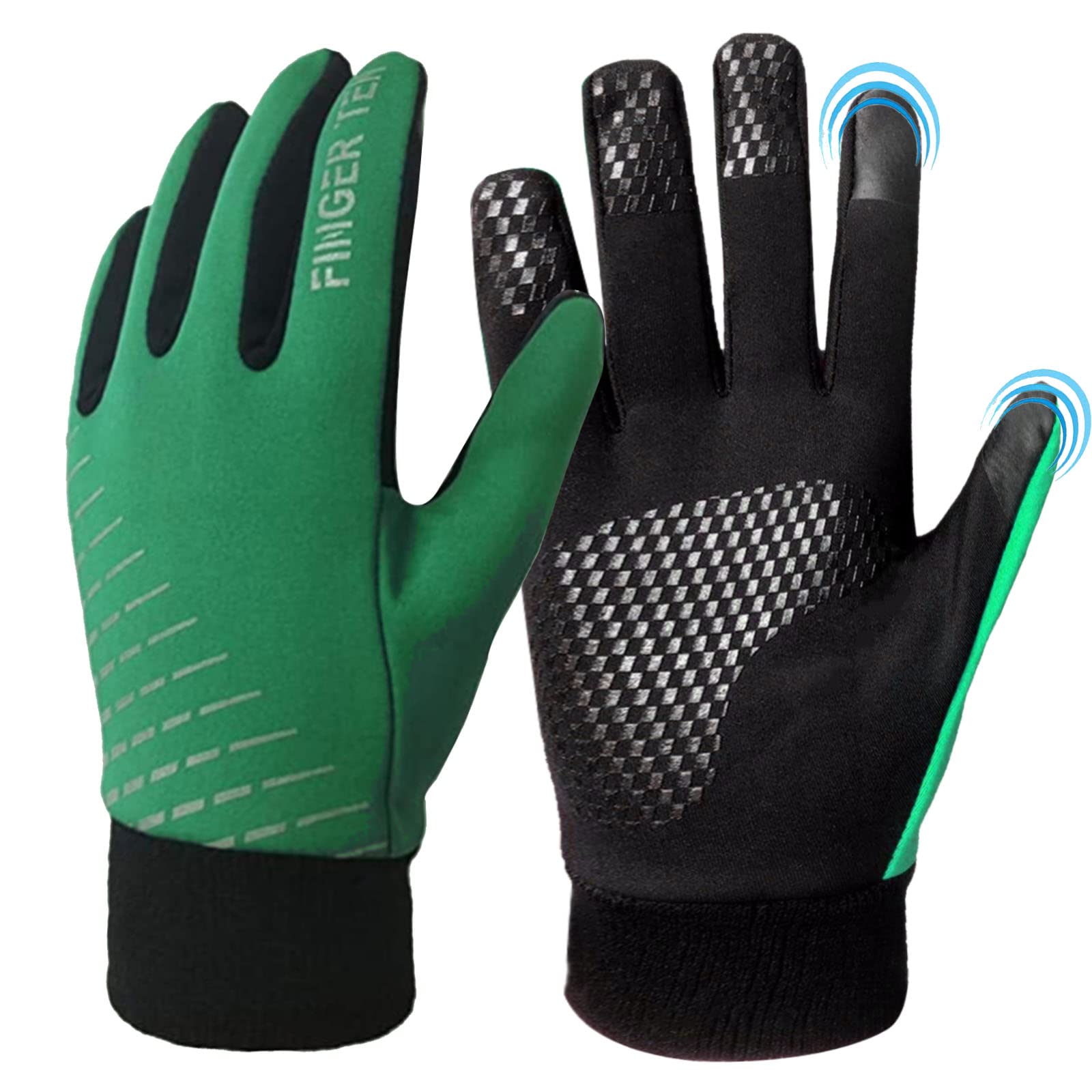 AXKALWinter Gloves Kids Cycling Grip Warm Comfortable Anti-Slip Value Pair, Glove Soft Durable Running Walking Hiking School Lightweight Outdoor Sport Color Black For Boys Girls Youth Children