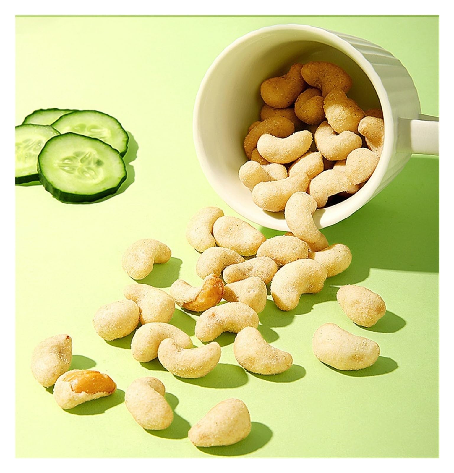 Sabor a hierbas, sabor a pepino, anacardos, 25g, paquete pequeño, aperitivos, frutos secos especiales, aperitivos fritos(2pcs)