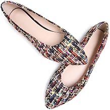 SAILING LU Womens Suede Pointed Toe Ballet Flats Comfortable Wedding Party Slip-On Ballerina Dressy Shoes for Women