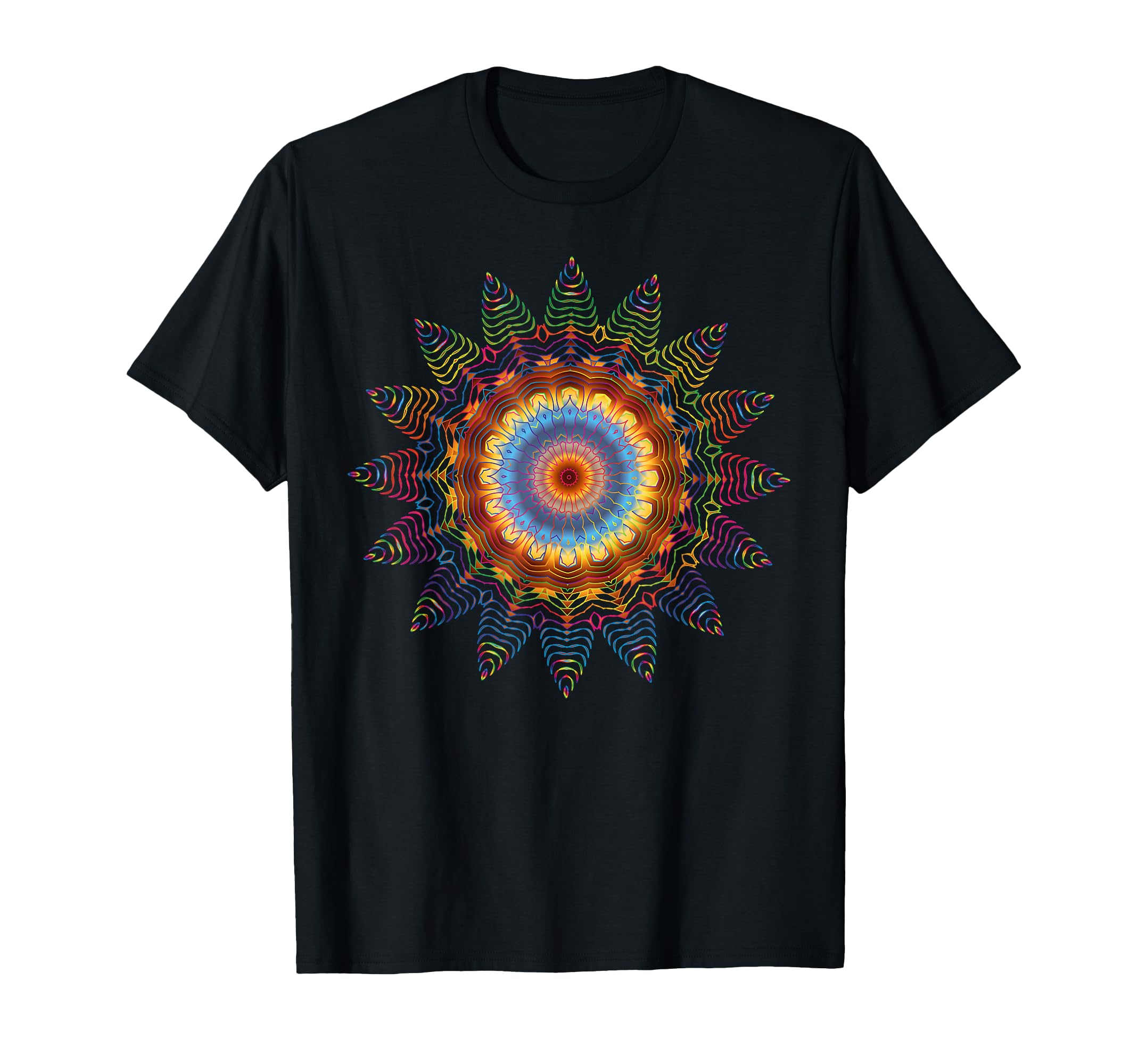 Mandala Sacred Geometry Prana Art Yoga Mantra Om Good T-Shirt