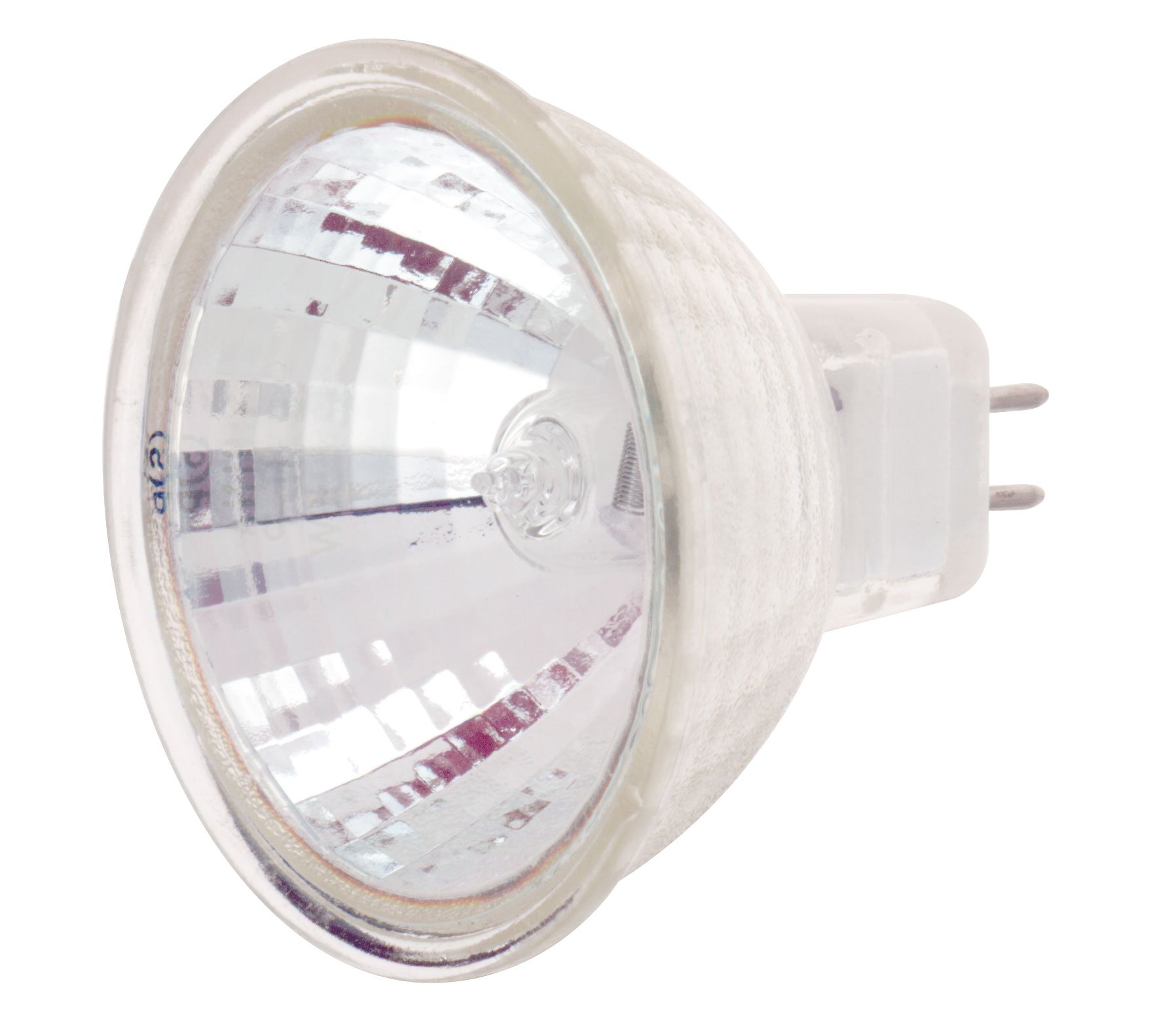 Satco Products S1992 20-Watt MR16 Halogen GX5.3 Base 24-Volt Clear FL 36 Beam Pattern No Harmful Ultraviolet Rays Light Bulb, with Lens