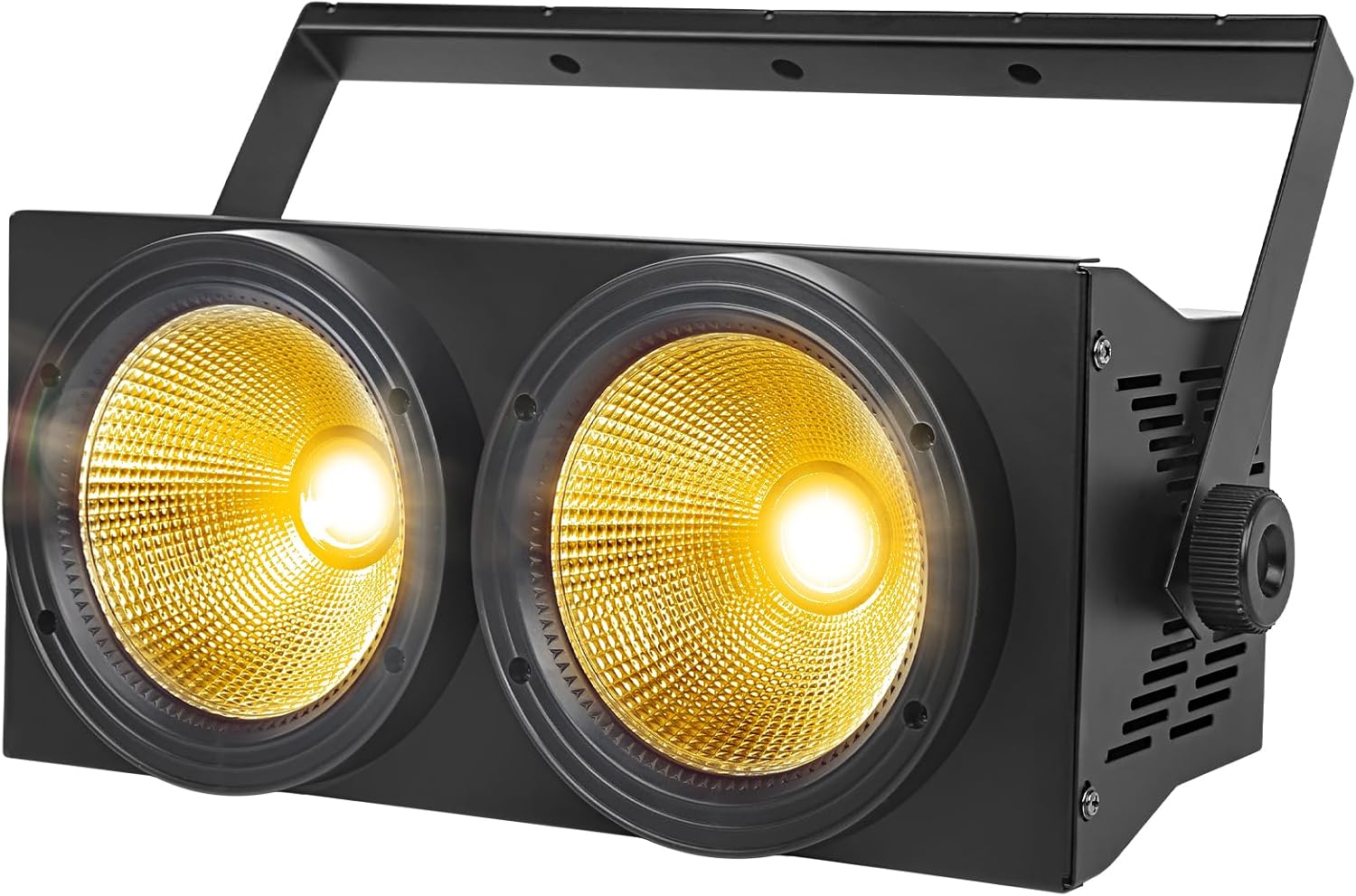 MAD OWL 200w Led Blinder Stage Par Lights,2-Eyes Warm White led Stage Lights, DMX Control,Sound Activation COB Strobe for Theater, Church, DJ Events