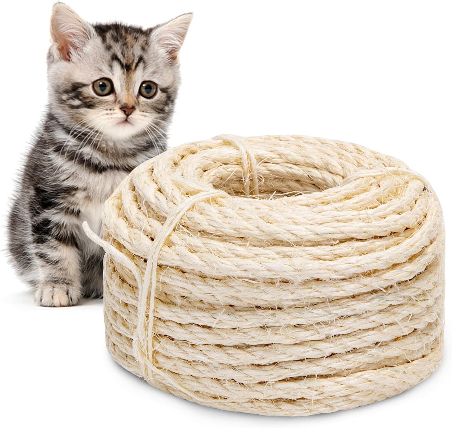 Sisal Rope for Cat Scratcher 30M 6mm Thick String Cat Rope Jute Rope