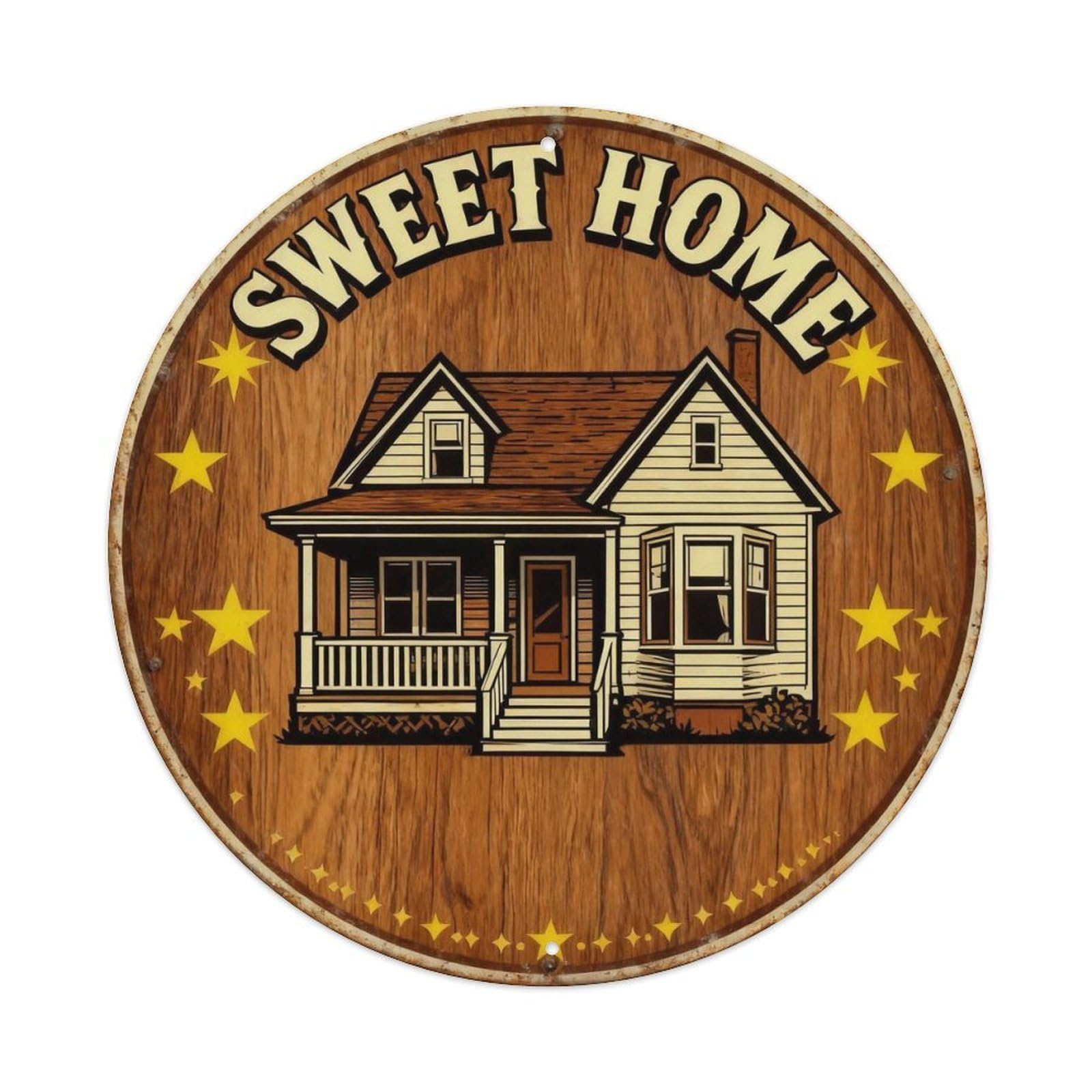 Sweet Home Tin Sign Metal Tin Sign Plaque