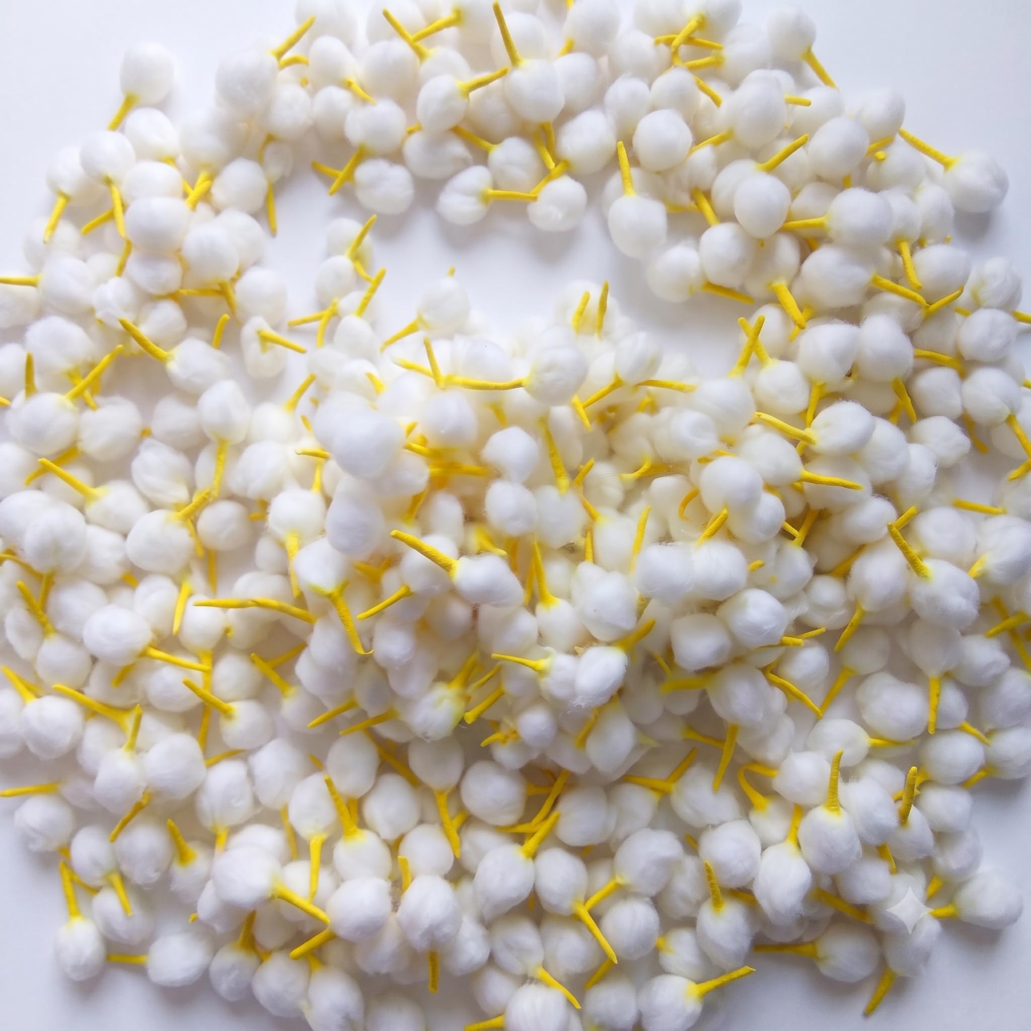 Pure Cotton Round Wicks for Pooja Aarti, Small Size, Pack of 500, Yellow-image-39