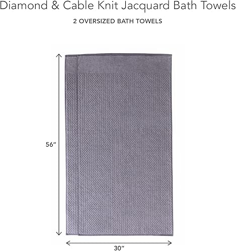 Vista 84 de Texere - Juego de toallas de baño de lujo 100% algodón orgánico jacquard de 21.66 oz/m², ultra suaves y absorbentes, calidad de hotel y spa Merlot