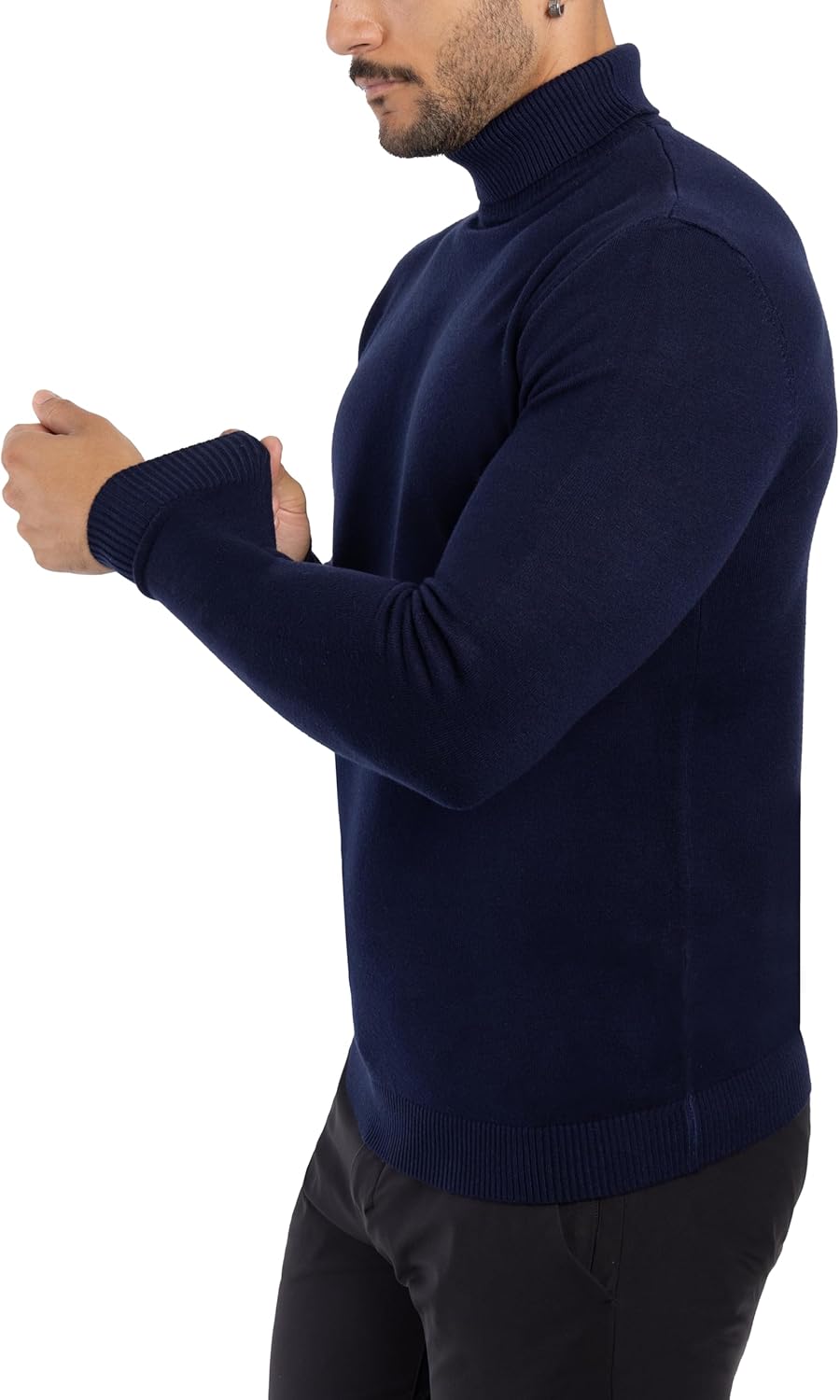 X RAY Mens Turtleneck, Soft Slim Fit Pullover Top, Basic Turtle Neck Sweater for Men - Image 4