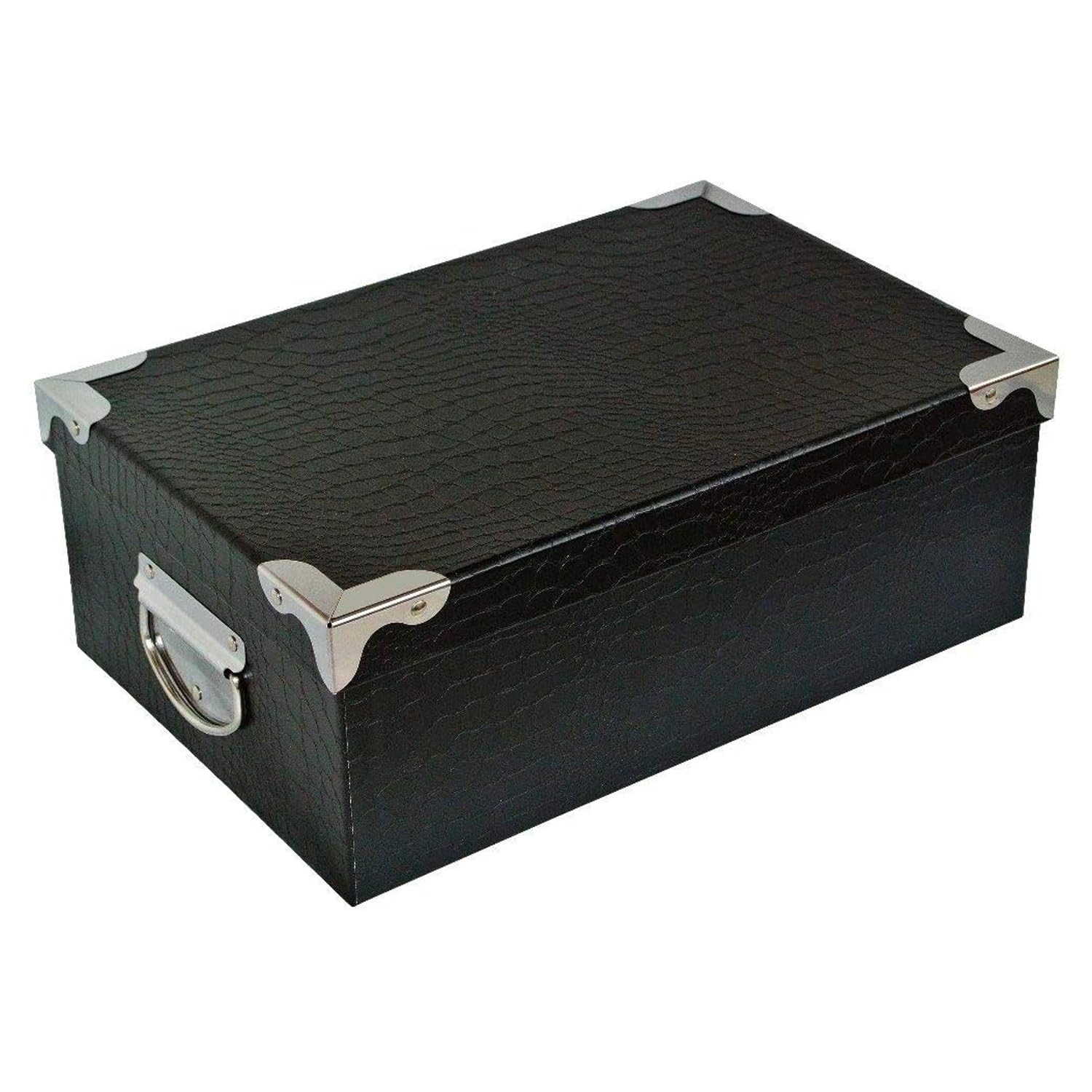 Avilia Caja Premium: juego de 6 cajas multidimensionales de cartón con tapa y asas, perfectas para organización y transporte