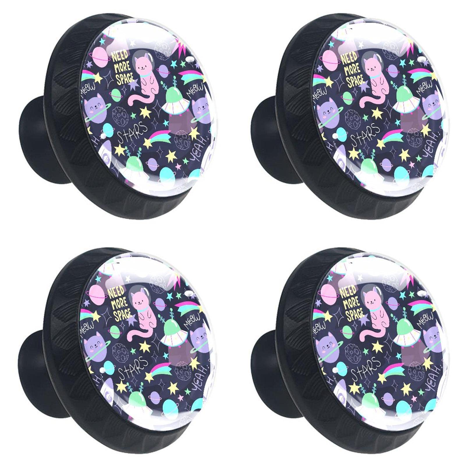 Boutons de tiroir au design soigné et finitions premium motif chat pilote