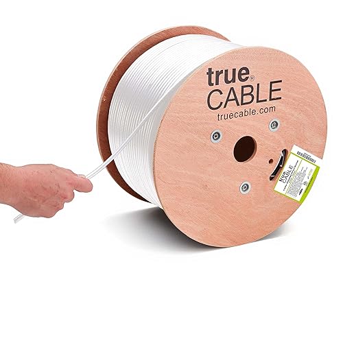 Miniatura 8 de trueCABLE Cat5e - Blindado para exteriores (F/UTP), 1000 pies, resistente al agua, clasificación CMX de entierro directo, cobre sólido negro 24 AWG,