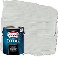 Vista 62 de Glidden Pintura interior + imprimación: gris/plata antigua, una capa, plana, 1 galón