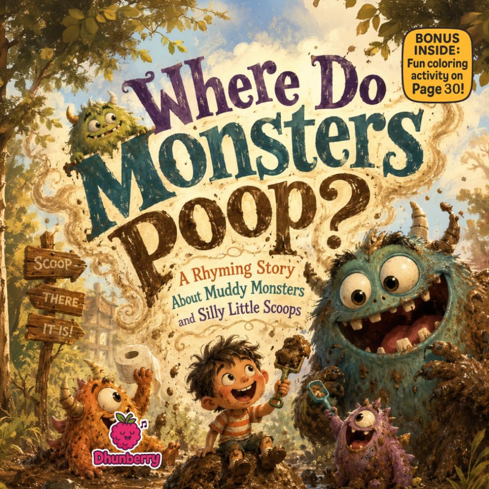 Where Do Monsters Poop?: A Funny Rhyming Picture Book About Silly Monsters, Big Questions, and Laugh-Out-Loud Adventures
