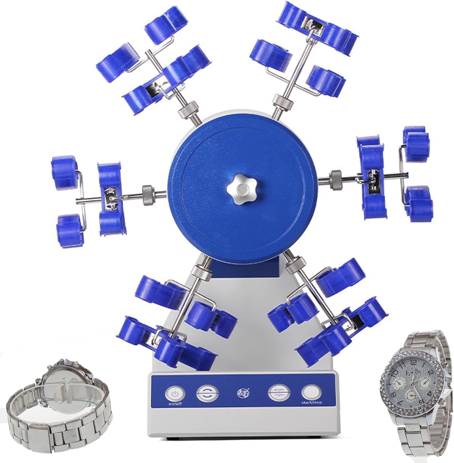 Enrollador de Relojes Profesional con Ranuras, Motor silencioso, Velocidad Ajustable, Interruptor de Modo, Bloqueo de Seguridad para Relojes mecánicos. Motor silencioso