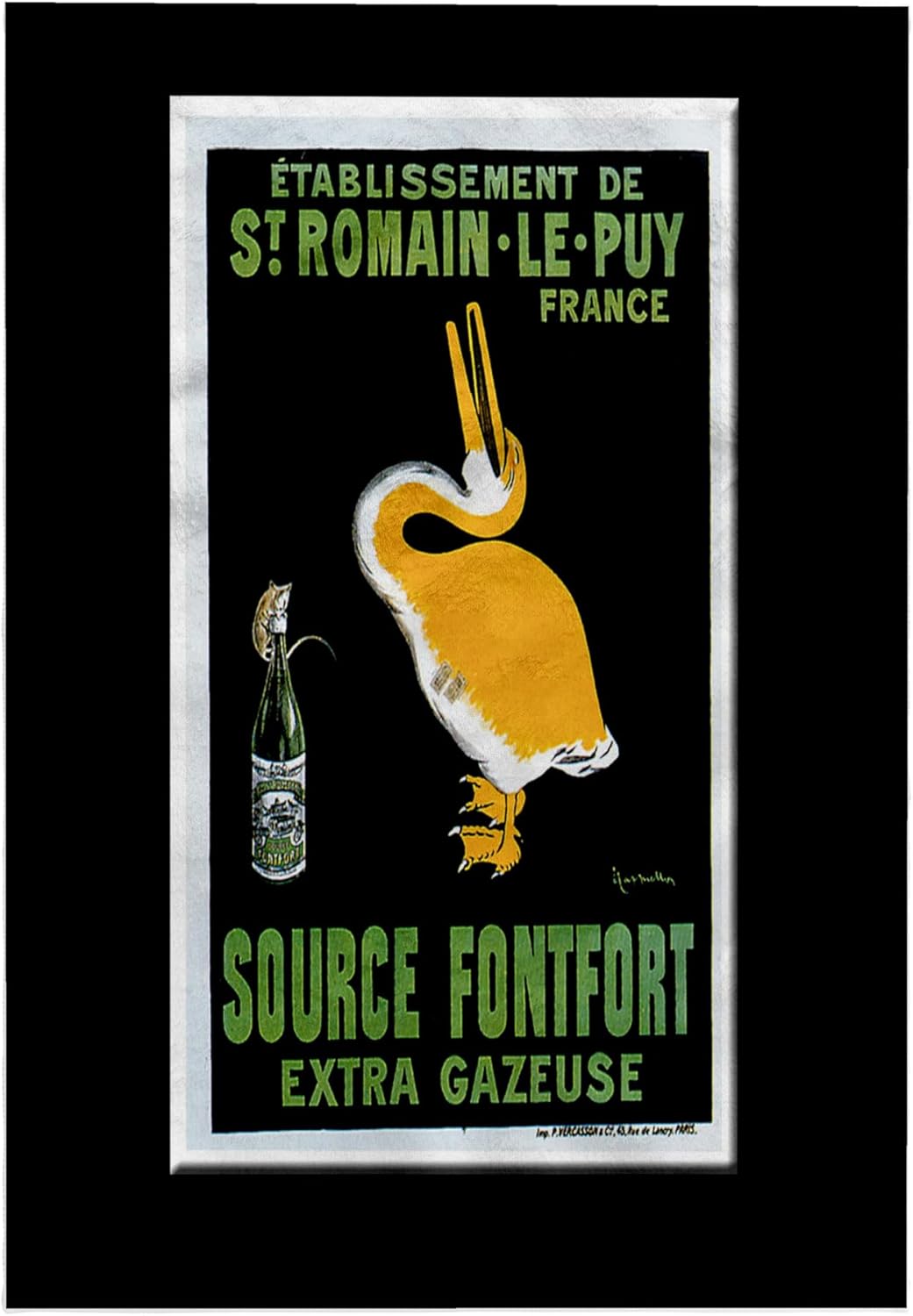 3dRose Vintage St. Romain Le PUY France French Wine Advertising Poster 22x30 Bath Hand Pool Towel