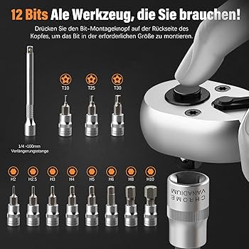 ミトSP 13-częściowy mały klucz dynamometryczny do roweru 3-25 NM, 1