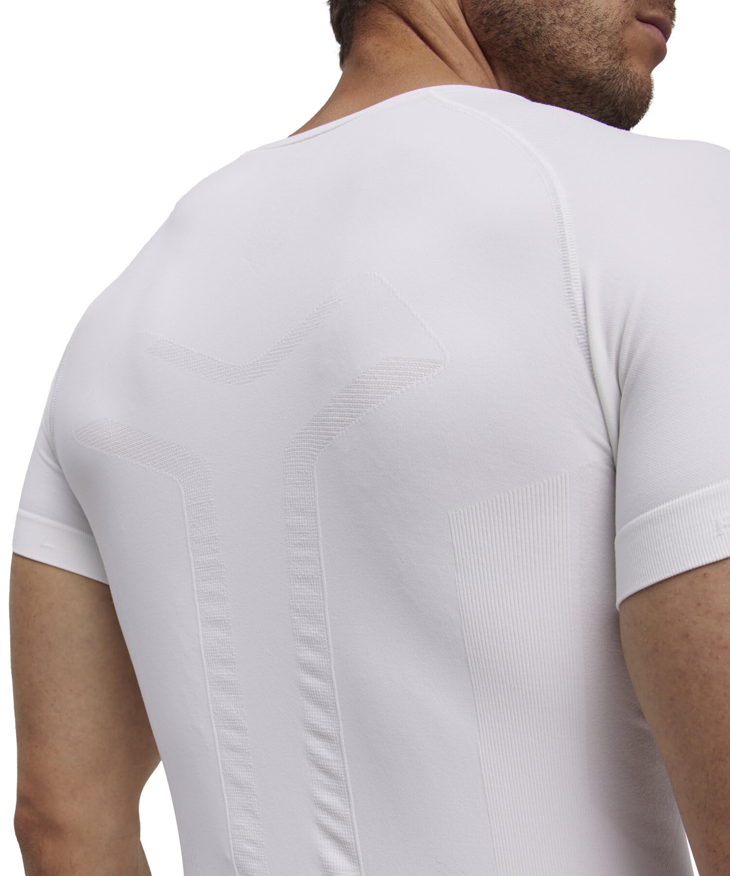 FALKE Mężczyźni Warstwa podstawowa (góra) Warm Round Neck M S/s Ts materiał funkcyjny szybkoschnące chłodzące 1 Sztuka, Biały White 2860, XXL