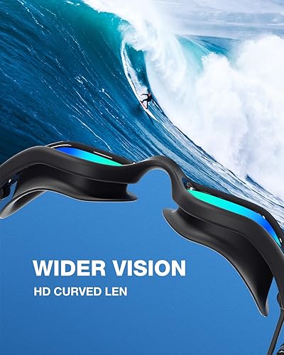 Miniatura 6 de ZIONOR G1 Lite - Juego de gafas de natación con gorro de natación, cómodas, antivaho para adultos, hombres y mujeres