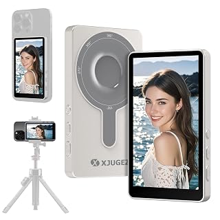 Vlog Selfie Pantalla para Teléfono,Pantalla Magnetica Selfie Compatible con IPhone &Android,Sin demora Monitor Selfie para Vlog Selfie,TikTok,LiveStream,como camara vlog,Teleprompter para Movil - Amazon product rated Grade B