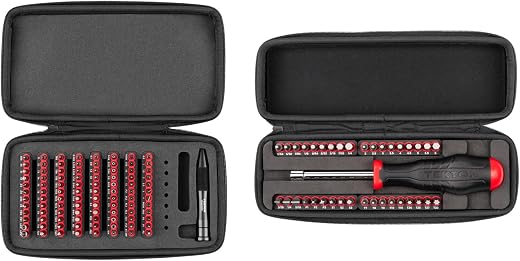 TEKTON 4 mm and 1/4 Inch Bit Driver and Bit Set with Cases (134-Piece) | DRV99004